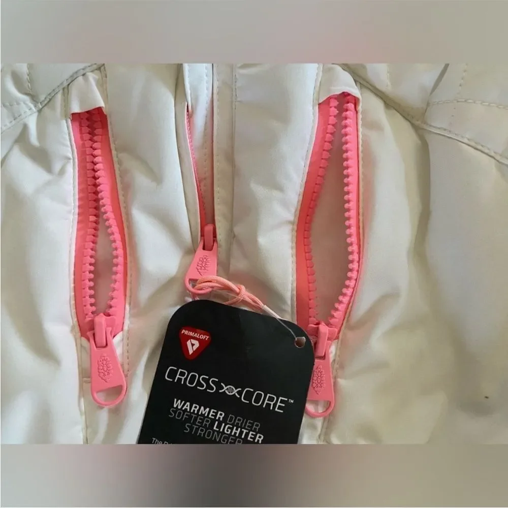 NEW FP Movement All Prepped Ski Suit Snowsuit White and Pink Size L $698 - Picture 5 of 13